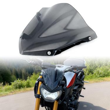 Imagem de GUAIMI Para-brisas de motocicleta Pare-brise Smoke para MT09 MT-09 FZ-09 2014-2016