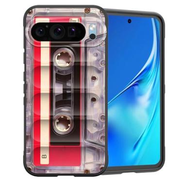 Imagem de CICPLKSE Capa para Google Pixel 10/Pixel 10 Pro de 6,3 polegadas 2025, silicone premium com [forro de microfibra macio antiarranhões], capa protetora à prova de choque, fita cassete