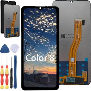 Imagem de Yuxyiony Nova tela de substituição para tela de reparo de tela LCD Blackview Color 8 e acessórios de ferramentas de substituição