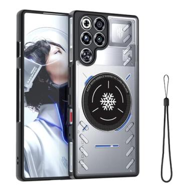 Imagem de YAJOJO Capa magnética para ZTE Nubia RedMagic 11 Pro+/RedMagic 11 Pro, capas protetoras de telefone com dissipação de calor de grafeno, antiarranhões, antiderrapante, à prova de choque, transparente