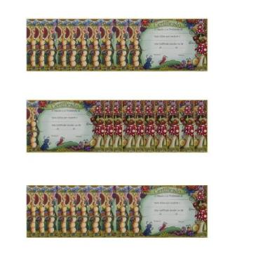 Imagem de Kit 30 Unidades: Certificados de Formatura Tema Insetos (Educação Infa