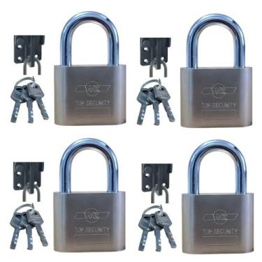 Imagem de Kit 04 Cadeados 40mm Wuzhong Serie Limitada Prevenção Antifurto Para P