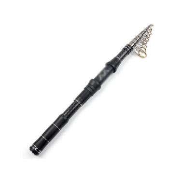 Imagem de Vara de Pesca de Viagem Vara de pesca portátil carbono, rápida, telescópica, para barcos marítimos, vara em rocha, para água doce e salgada(2.4 m)