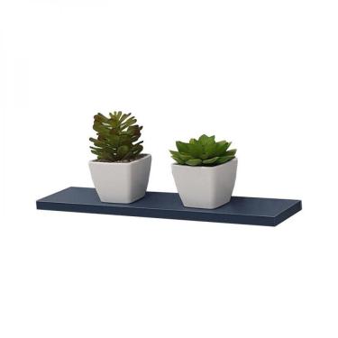 Imagem de Prateleira 80X20cm Azul com Suporte Invisível