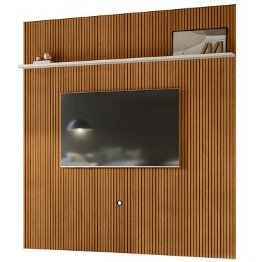 Imagem de Painel Suspenso Tv 75 Polegadas 245x238 Cm Guapore Madetec Cinamomo Off White