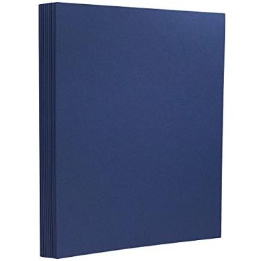 Imagem de Cartolina JAM Paper 21,6 cm x 27,9 cm – Capa de 45,7 kg – 25 folhas por pacote, Presidential Blue