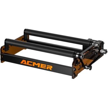 Imagem de ACMER Rolo rotativo a laser M3, gravador a laser, eixo Y, rolo rotativo de 360° com espaço de gravação de 4-138 mm para gravação de objetos cilíndricos, anel, adequado para ACMER P2, P1 e a maioria