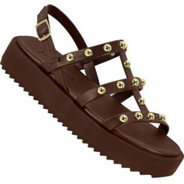 Imagem de Sandalia Moleca 5489.119 Feminina, Chocolate, 35