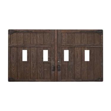 Imagem de SgEdao Placa decorativa para interruptor de luz, porta de celeiro de madeira antiga em estilo rústico de casa de fazenda 4 placas de parede para tomadas elétricas, capas de placa de interruptor