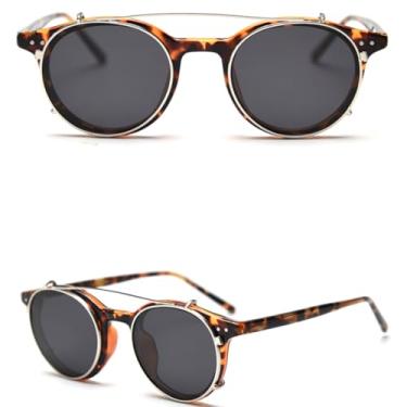 Imagem de VFDHN Óculos de Sol TR90 Clip-on Retrô Feminino UV400 Oval Polarizado Masculino Feminino Estilo Verão (3)