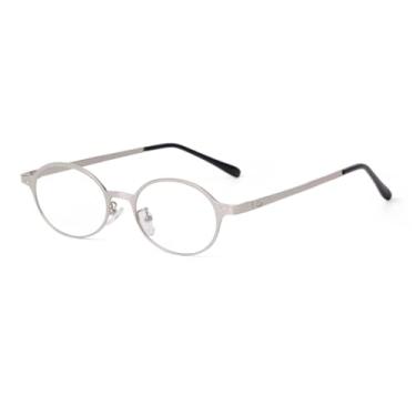 Imagem de HCHES Óculos de Sol Ovais Masculino Feminino Vintage UV400 Marrom Metal (6)