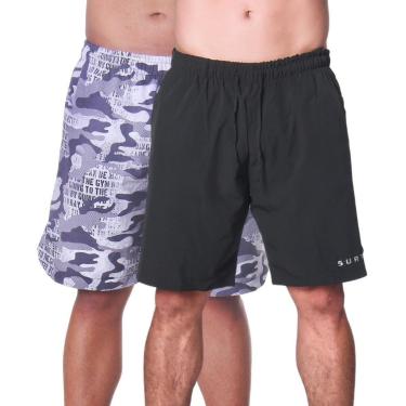 Imagem de Kit Bermuda Tactel Masculina Academia Corrida Esportiva Surty Active Running-Masculino