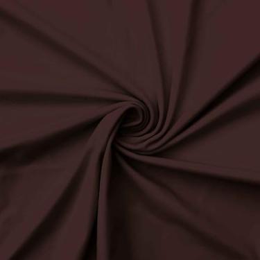 Imagem de Tecido de elastano de nylon marrom claro, tecido esportivo fosco da The Yard, 80% nylon, 20% elastano, elasticidade em 4 direções 152 cm de largura para esportes, dança, ioga, costura - 1 jarda