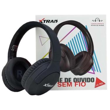 Imagem de Fones De Ouvido Bluetooth Cancelamento De Ruído Anc Preto - Xtrad