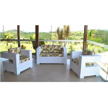 Imagem de Jogo De Sofa 3 Lugares 2 Poltronas Area Externa -sem Mesinha - Sarah M