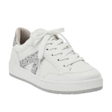 Imagem de Tênis Via Marte Casual Glitter Feminino Prata, Branco, Prata, 36