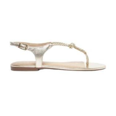 Imagem de Sandália Couro Rasteira Chicote Lançamento Arezzo-Feminino