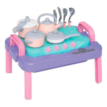 Imagem de Mesinha Baby Gourmet Charmosa - Cinta Mercotoys para Brincar de Cozinh