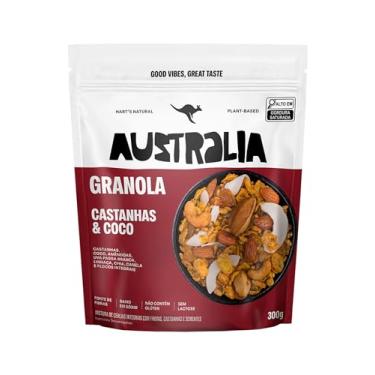 Imagem de Hart's Natural Granola Australia Castanhas, Melado e Canela, Granola Sem Glúten, Sem Lactose, Vegano, 100% Natural, Alto em Fibras, 300g