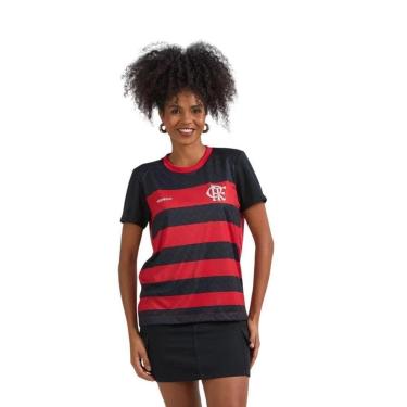Imagem de Camisa Braziline Flamengo Principia Feminina - Vermelho/Preto-Unissex