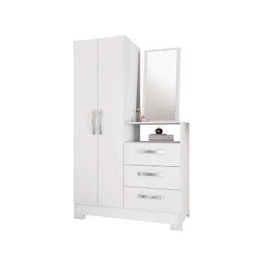 Imagem de Comoda NT5165 - 3 Gavetas 2 Portas com Espelho em MDP - Notavel