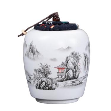 Imagem de YXCQHZM Urnas humanas pequenas de cremação, urna funerária para cinzas de adultos e animais de estimação, memorial decorativo para cinzas de animais de estimação (A,12,7 cm)