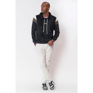 Imagem de Calça Masculina Sarja Slim Asper Polo Wear Bege Médio-Masculino