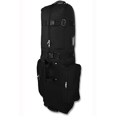 Imagem de CaddyDaddy CDX-10 Capa de viagem de golfe acolchoada com bolsos grandes – Capa de viagem para saco de golfe com rodas, leve