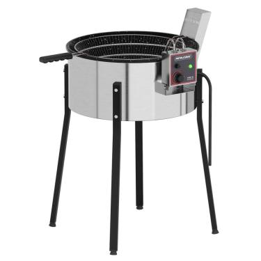 Imagem de Fritadeira Tacho Elétrica Metalcubas 15 Litros 5500W Cuba Esmaltada 220V TFRE 15 ESM