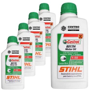 Imagem de Kit Com 5 Unidades De óleo 2 Tempos Castrol Stihl 500ml