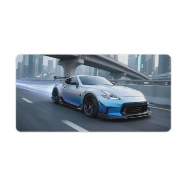 Imagem de HouLaiZhe JDM Tapetes de mesa de carro JDM Car 350z Future Speed Cool Gaming Mouse pads de mesa grandes para teclado de mesa tapete de computador 30 x 60 cm