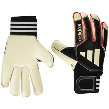 Imagem de adidas Luvas de goleiro unissex adulto Tiro Pro preto/branco/ferro metálico 9