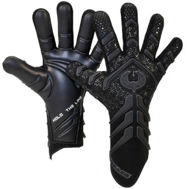 Imagem de Renegade GK Luvas De Goleiro Apex Black Professional Sem Alças, Aderência Contato Estendida 4 Mm, Futebol (Tamanho 11, Masculino, Feminino, Corte Neg., Nível 5.5)