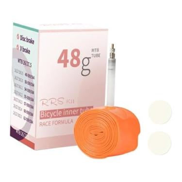 Imagem de YIJU Câmara de ar para bicicleta com válvula, à prova de furos, com remendos, pneu reserva para ciclismo ao ar livre, Style G