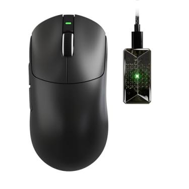 Imagem de MAMBASNAKE Mouse para jogos Attack Shark X8 Ultimate 8K Polling, sensor PAW3950MAX 42K DPI, chip nórdico 54L15, leve de 59 g, interruptores ópticos, receptor RGB, para PC/Mac/Win, preto