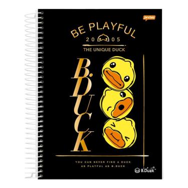 Imagem de Caderno Espiral Universitário Capa Dura B Duck 1 Matéria 80 Folhas Jandaia Estampa 4