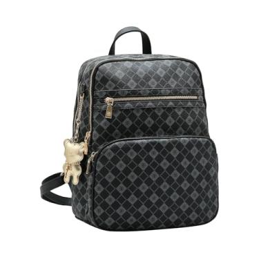 Imagem de Mochila Chenson Original 8485383 – Feminina – Elemento Gráfico – Executiva – Impermeável – Para Notebook 14” – Preto