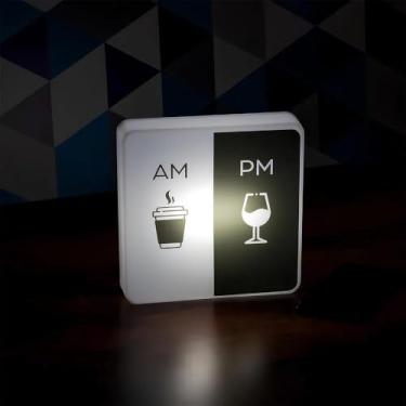 Imagem de Luminária Slim Box Café ou Vinho LED Luz Indireta Presente USB