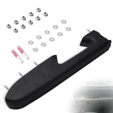 Imagem de LLYZFED 22818465 Kit de reparo de braço dianteiro esquerdo do lado do motorista adequado para Chevy Silverado/GMC Sierra 1500 2500HD 3500HD 2010–2014 Apoio de braço de painel de porta com alça abaixo