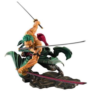 Imagem de Boneco One Piece Action Figure Roronoa Zoro 3 Espadas