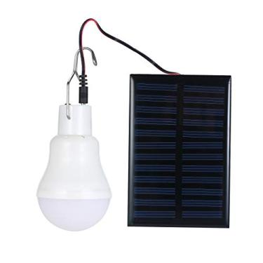 Imagem de Lâmpada de LED com Painel Solar Gancho para Pendurar IP44 Bateria 800mAh Portátil Pesca Trekking Acampamento Uso Emergen