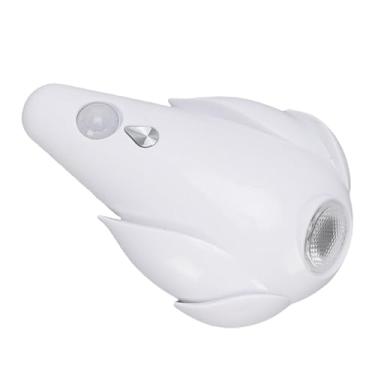 Imagem de Hyuduo Sensor de Movimento do Vaso Sanitário Leve Luz da Noite LED Com 8 Cor RGB e Detecção de Movimento para Decoração do Banheiro Cor Corredor de Cozinha (WHITE)