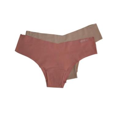 Imagem de KIT com 2 Calcinhas Corte a Laser Tanga Vi Lingerie, G, Rosa callas