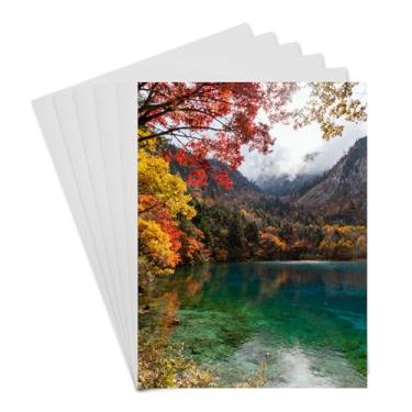 Imagem de PATIKIL 6 peças em branco de sublimação de alumínio, 15 x 9,9 cm, placa em branco de sublimação de metal, impressões de fotos de metal para fotos de cartões com moldura personalizada, prata pérola