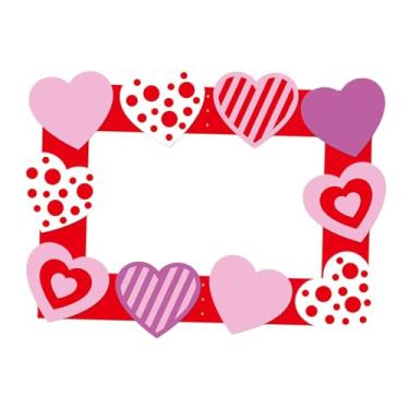 Imagem de Bothyi Moldura para fotos de Dia dos Namorados, moldura para selfies, fácil de montar, artigos para festas, decoração de cabine de fotos para eventos,