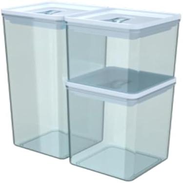 Imagem de Kit Organizador Hermetico Dubai Branco 5 Litros