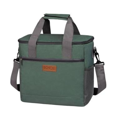 Imagem de Bolsa Térmica Grande Colapsível 15L Isolada e à Prova de Vazamentos Sacola Almoço com Múltiplos Bolsos Caixa para Praia Piquenique Caminhada Acampamento Viagem Trabalho Portátil Leve Resistente Cinto