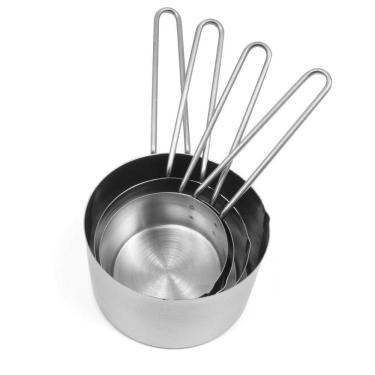 Imagem de Conjunto de Medidores - 4 Xícaras Medidoras - Inox