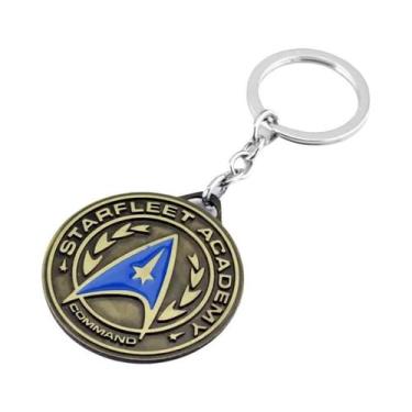 Imagem de Chaveiro De Metal Vintage Com Logo Do Amiral De Star Trek, Pingente De