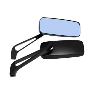 Imagem de Par De Espelhos Laterais Retangulares Para Motocicleta Harley Para Cru